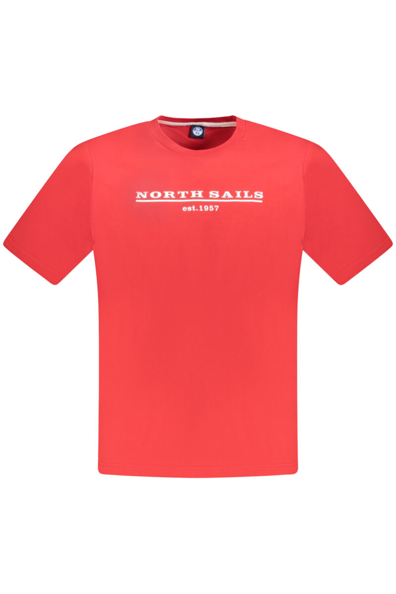 NORTH SAILS PÁNSKÉ TRIČKO S KRÁTKÝM RUKÁVEM ČERVENÉ