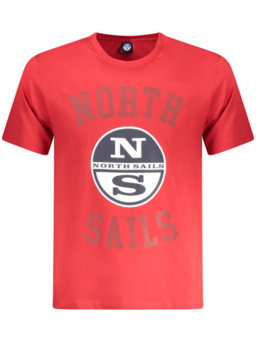 NORTH SAILS PÁNSKÉ TRIČKO S KRÁTKÝM RUKÁVEM ČERVENÉ
