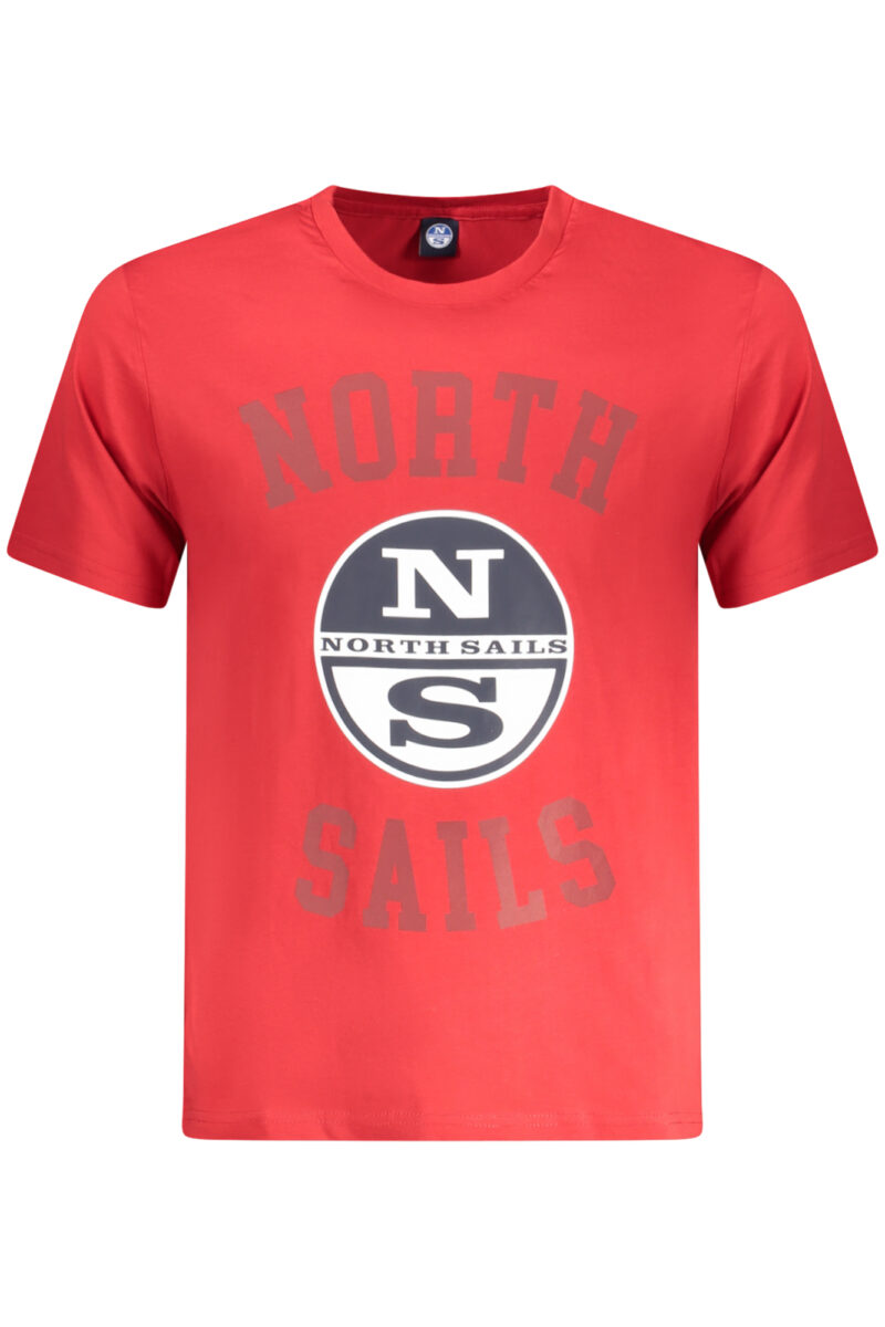 NORTH SAILS PÁNSKÉ TRIČKO S KRÁTKÝM RUKÁVEM ČERVENÉ