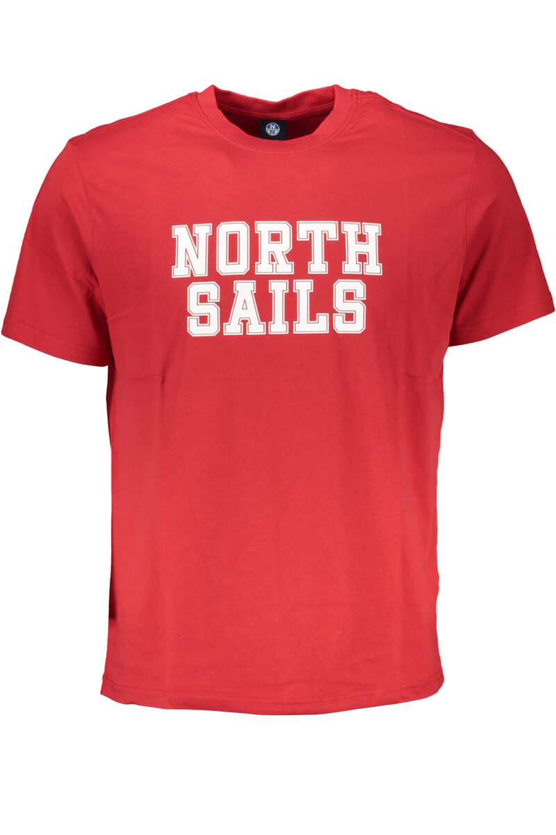 NORTH SAILS PÁNSKÉ TRIČKO S KRÁTKÝM RUKÁVEM ČERVENÉ