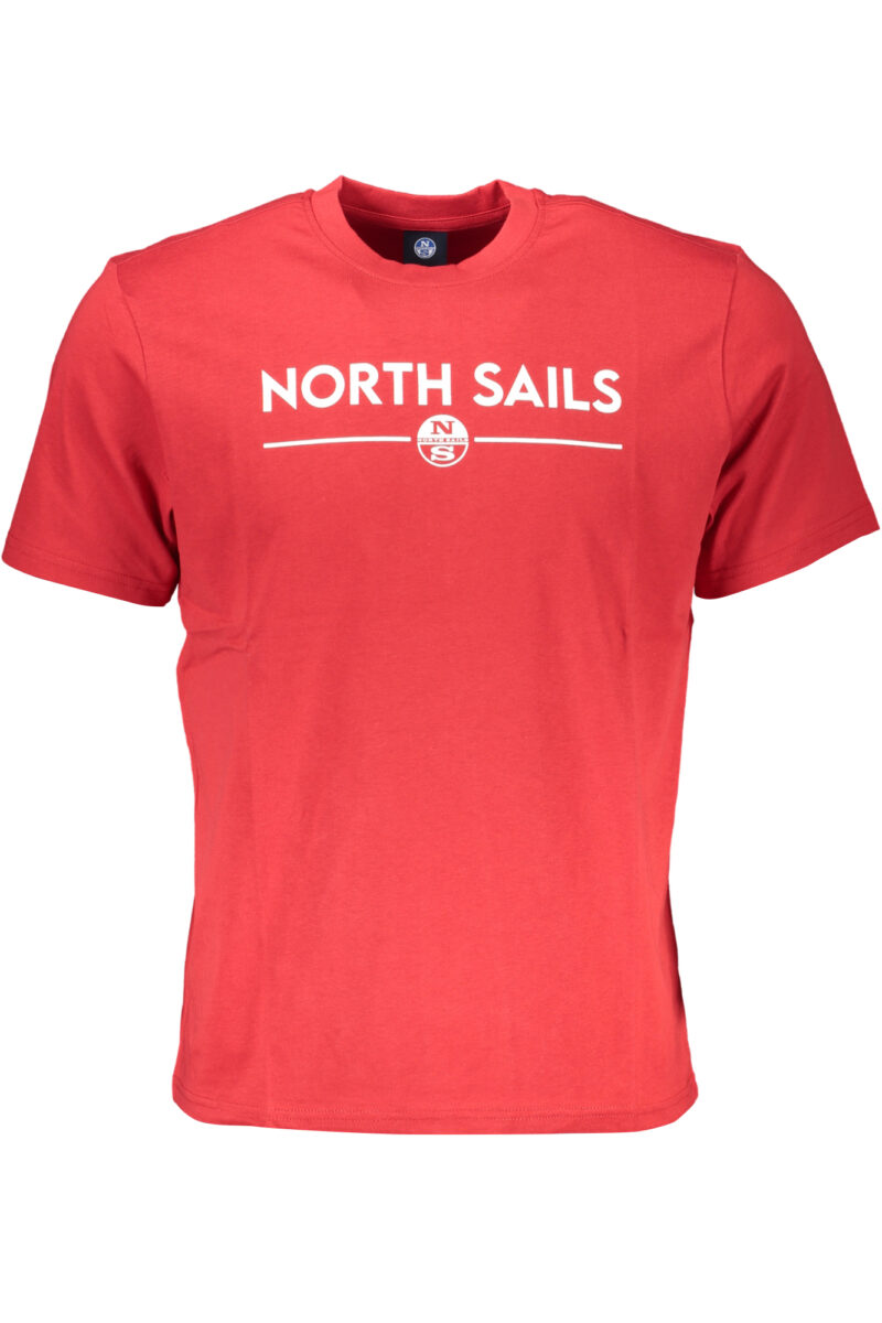 NORTH SAILS PÁNSKÉ TRIČKO S KRÁTKÝM RUKÁVEM ČERVENÉ