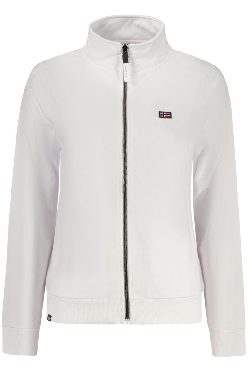 NORWAY 1963 WHITE ZIP-UP SWEATSHIRT