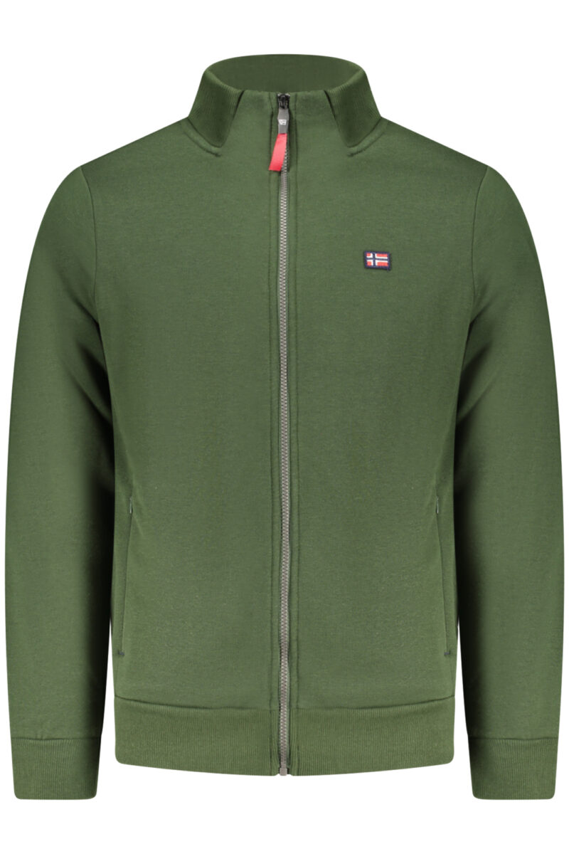 NORWAY 1963 PÁNSKÁ MIKINA NA ZIP ZELENÁ