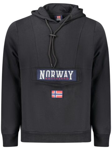 NORWAY 1963 PÁNSKÁ MIKINA BEZ ZIPU ČERNÁ