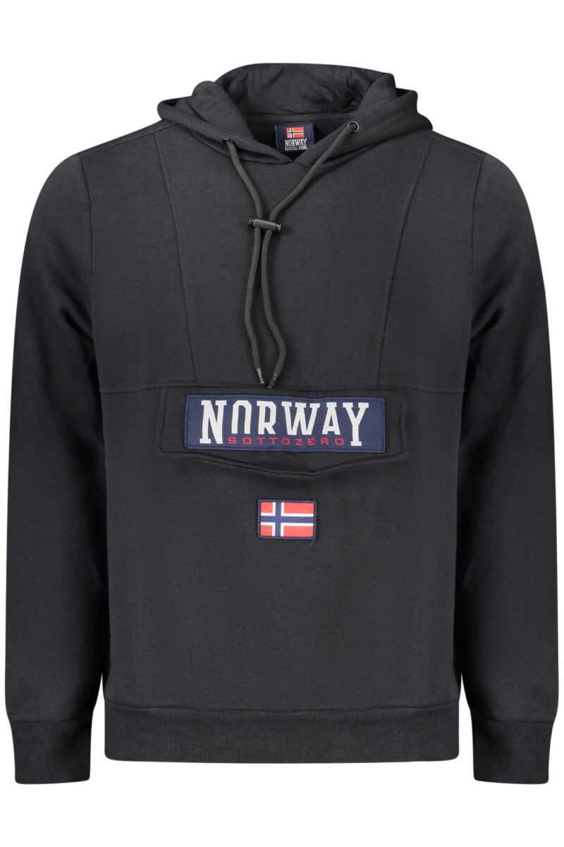 NORWAY 1963 PÁNSKÁ MIKINA BEZ ZIPU ČERNÁ