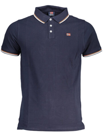 NORWAY 1963 Herren Kurzarm-Polo Blau
