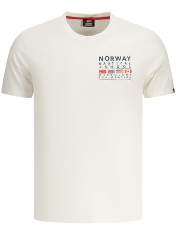 NORWAY 1963 PÁNSKÉ TRIČKO S KRÁTKÝM RUKÁVEM BÍLÉ