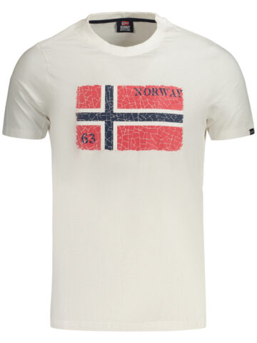 NORWAY 1963 PÁNSKÉ TRIČKO S KRÁTKÝM RUKÁVEM BÍLÉ