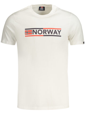 NORWAY 1963 PÁNSKÉ TRIČKO S KRÁTKÝM RUKÁVEM BÍLÉ