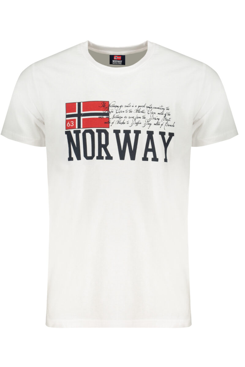 NORWAY 1963 PÁNSKÉ TRIČKO S KRÁTKÝM RUKÁVEM BÍLÉ