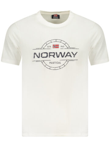 NORWAY 1963 PÁNSKÉ TRIČKO S KRÁTKÝM RUKÁVEM BÍLÉ