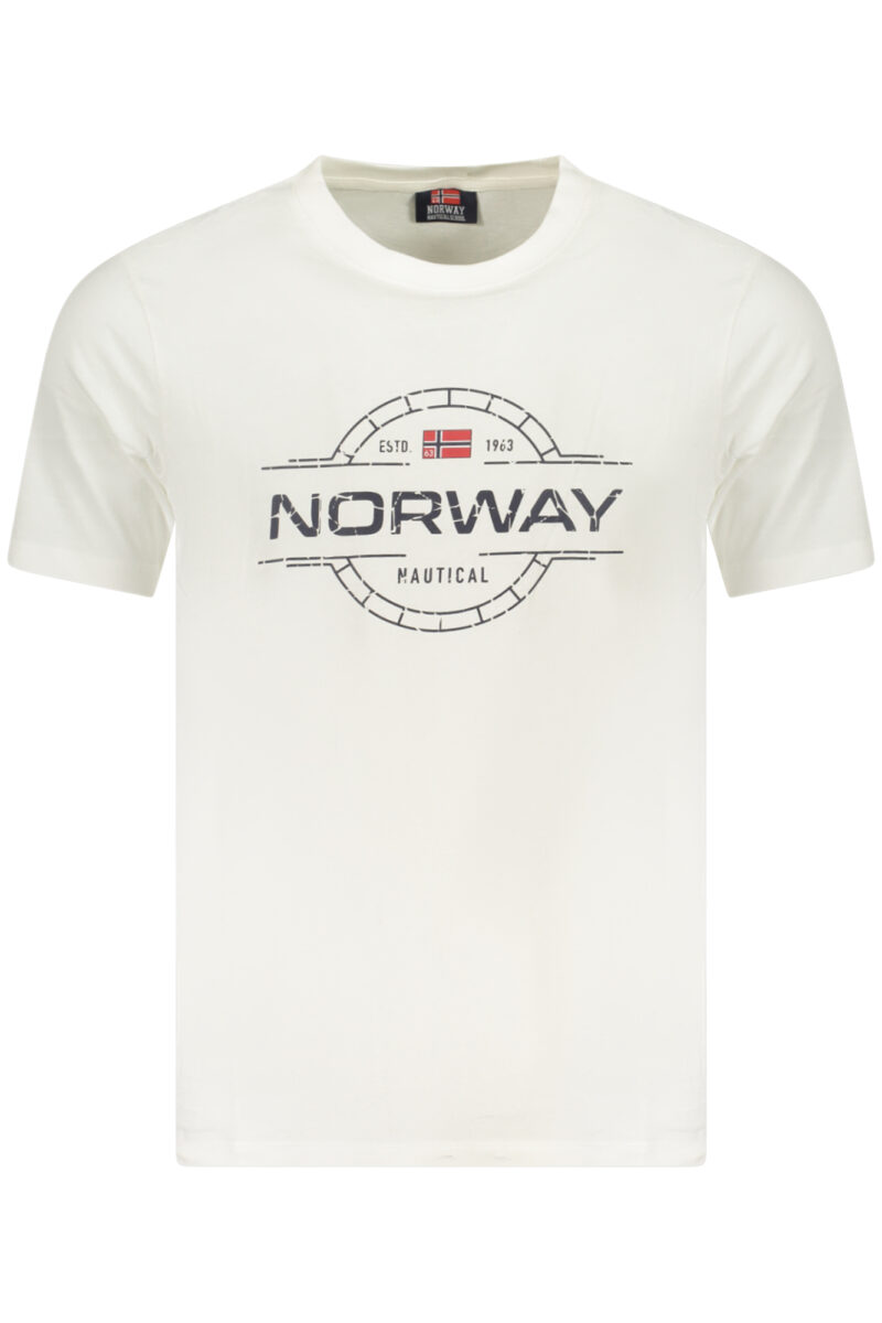 NORWAY 1963 PÁNSKÉ TRIČKO S KRÁTKÝM RUKÁVEM BÍLÉ