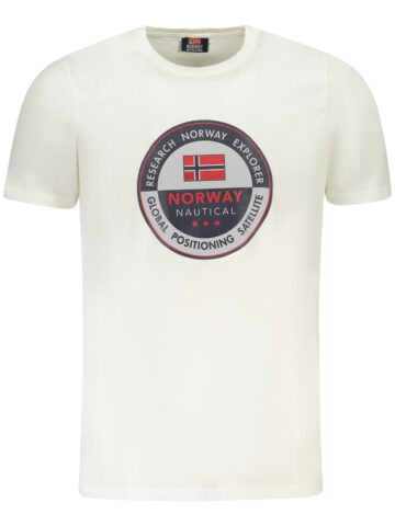 NORWAY 1963 PÁNSKÉ TRIČKO S KRÁTKÝM RUKÁVEM BÍLÉ