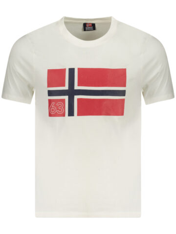 NORWAY 1963 PÁNSKÉ TRIČKO S KRÁTKÝM RUKÁVEM BÍLÉ