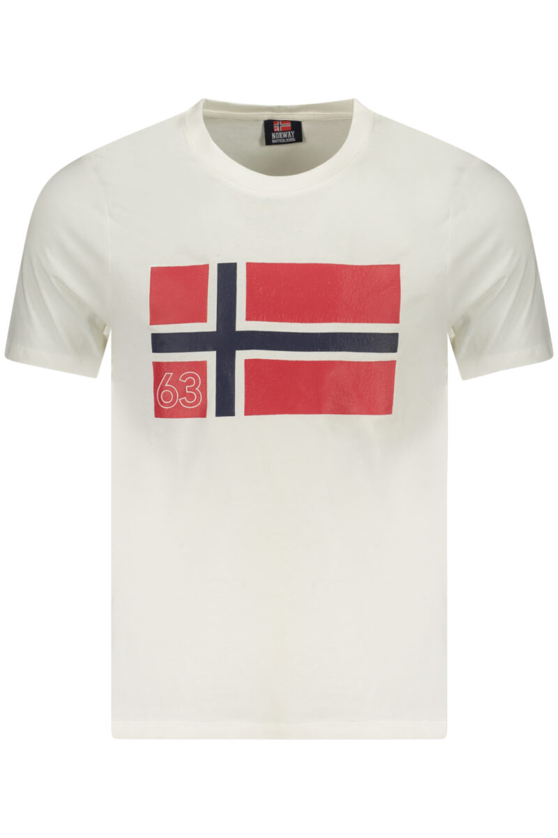 NORWAY 1963 PÁNSKÉ TRIČKO S KRÁTKÝM RUKÁVEM BÍLÉ