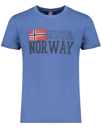 NORWAY 1963 PÁNSKÉ TRIČKO S KRÁTKÝM RUKÁVEM MODRÉ