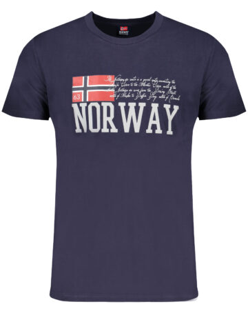 NORWAY 1963 PÁNSKÉ TRIČKO S KRÁTKÝM RUKÁVEM MODRÉ