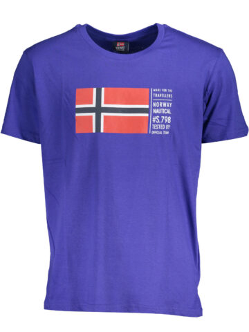 NORWAY 1963 PÁNSKÉ TRIČKO S KRÁTKÝM RUKÁVEM MODRÉ