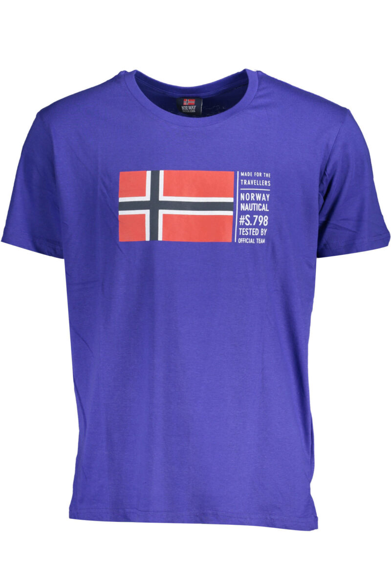 NORWAY 1963 PÁNSKÉ TRIČKO S KRÁTKÝM RUKÁVEM MODRÉ