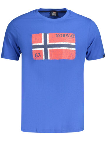 NORWAY 1963 PÁNSKÉ TRIČKO S KRÁTKÝM RUKÁVEM MODRÉ