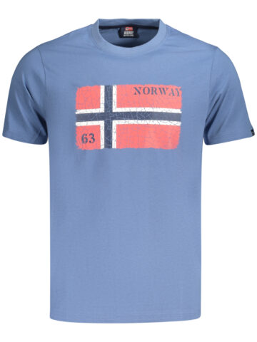 NORWAY 1963 PÁNSKÉ TRIČKO S KRÁTKÝM RUKÁVEM MODRÉ