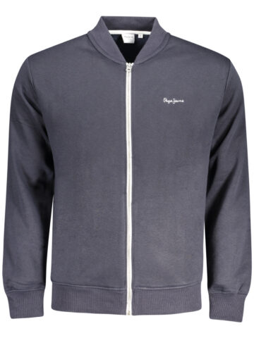 PEPE JEANS PÁNSKÁ MIKINA NA ZIP MODRÁ