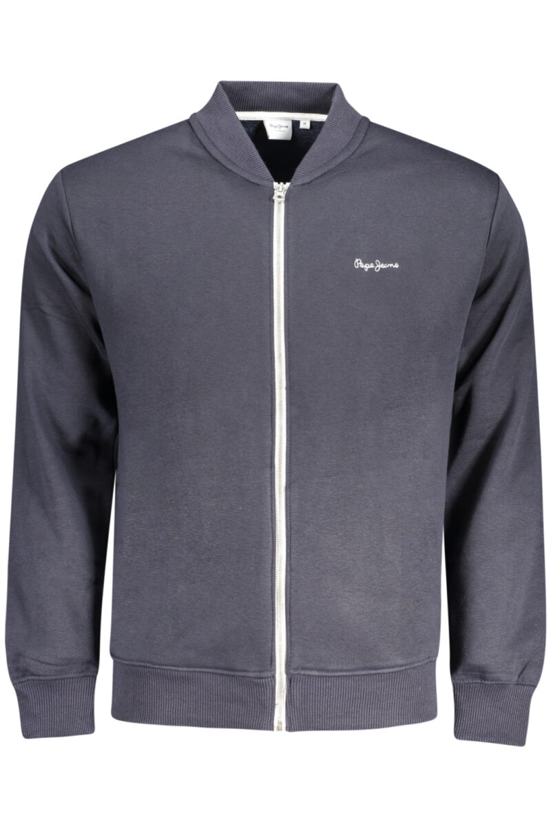 PEPE JEANS PÁNSKÁ MIKINA NA ZIP MODRÁ