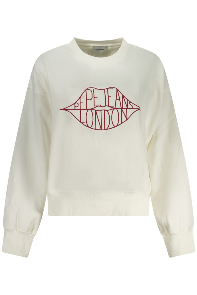 PEPE JEANS DÁMSKÁ MIKINA BEZ ZIPU BÍLÁ