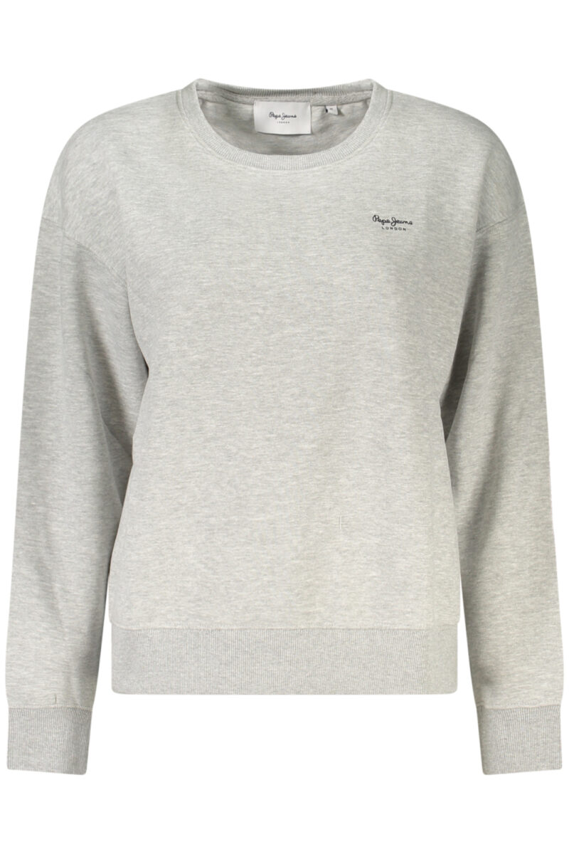 PEPE JEANS Damen Sweatshirt mit Reißverschluss Grau