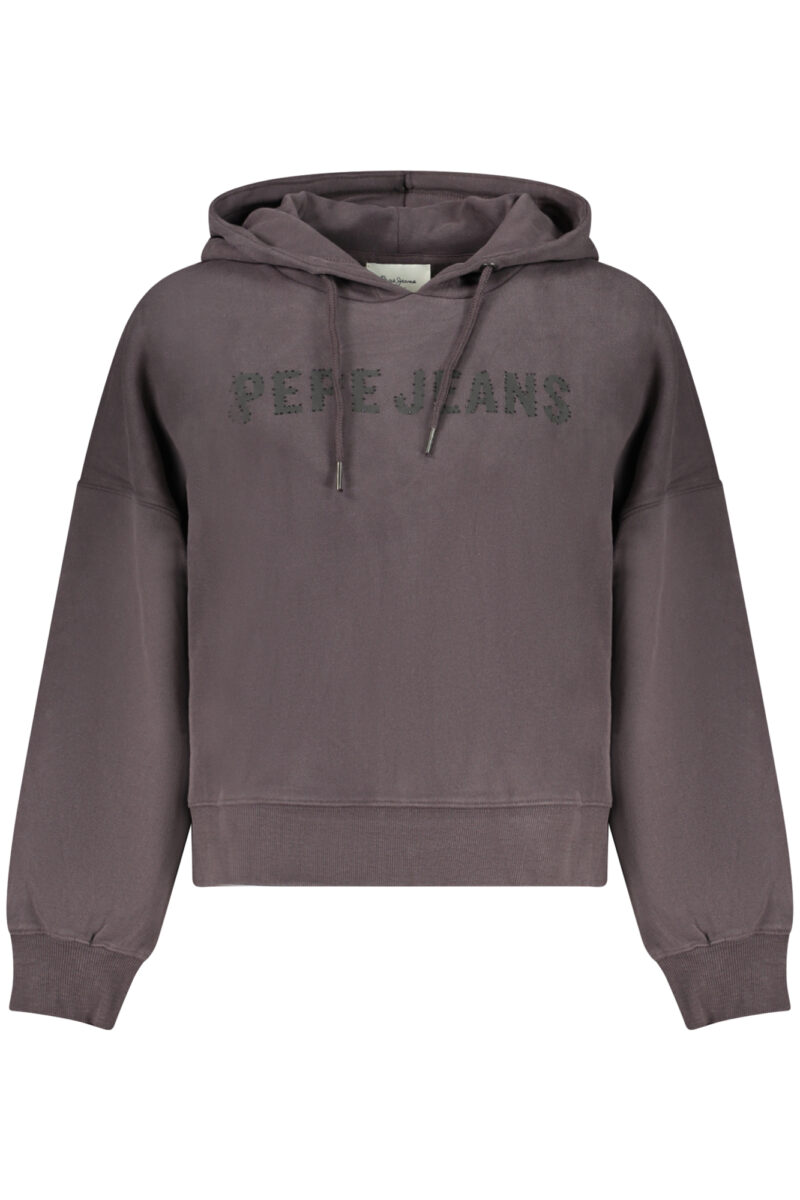 ČERNÁ MIKINA S KAPUCÍ A ZIPEM PRO ŽENY OD ZNAČKY PEPE JEANS