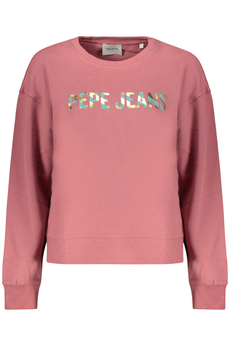 PEPE JEANS DÁMSKÝ RŮŽOVÝ MIKINA S ZIPEM