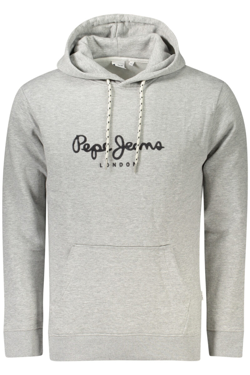 PEPE JEANS PÁNSKÁ MIKINA BEZ ZIPU ŠEDÁ