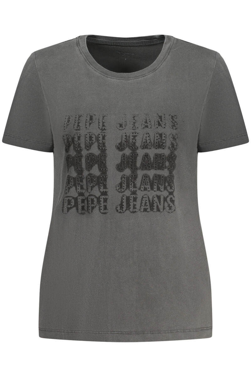 PEPE JEANS DÁMSKÉ TRIČKO S KRÁTKÝM RUKÁVEM ČERNÉ