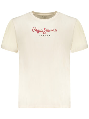PEPE JEANS PÁNSKÉ TRIČKO S KRÁTKÝM RUKÁVEM BÉŽOVÉ