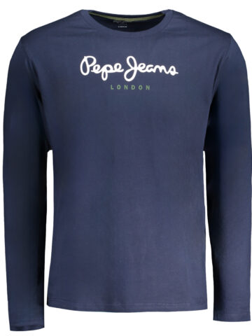 PEPE JEANS PÁNSKÉ TRIČKO S DLOUHÝM RUKÁVEM MODRÉ
