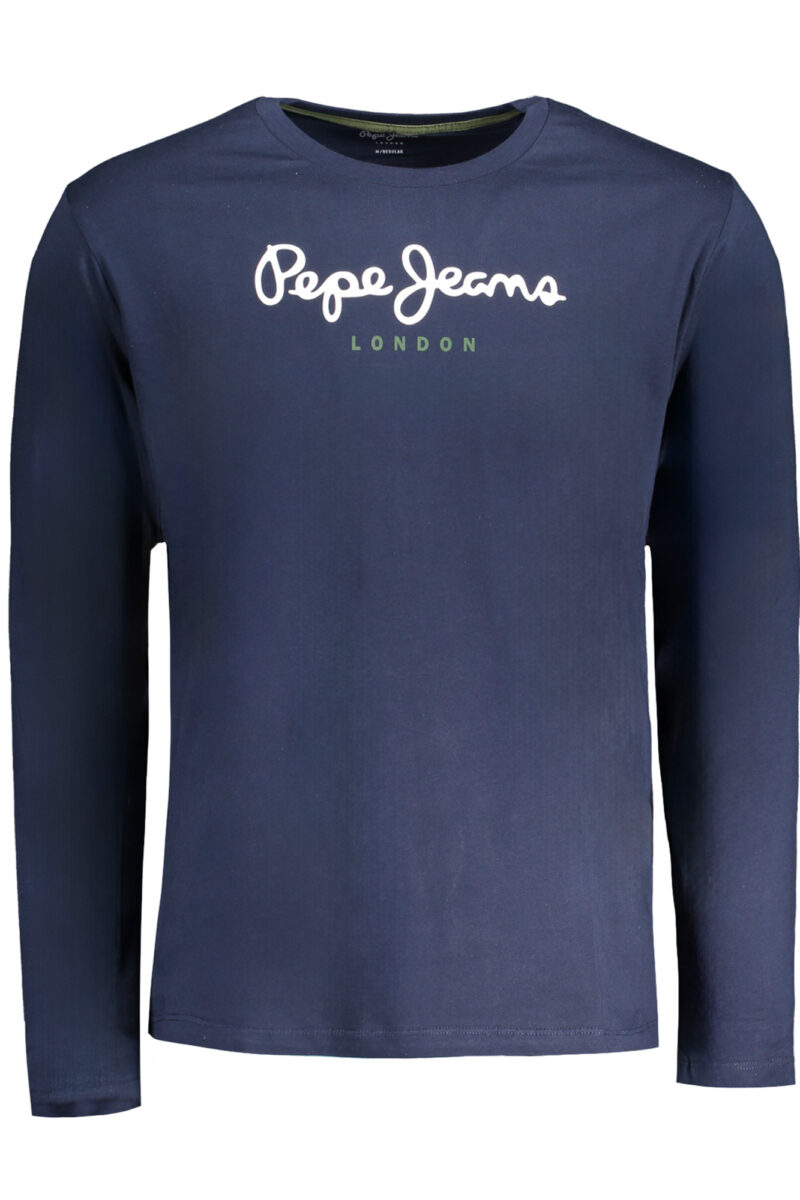 PEPE JEANS PÁNSKÉ TRIČKO S DLOUHÝM RUKÁVEM MODRÉ