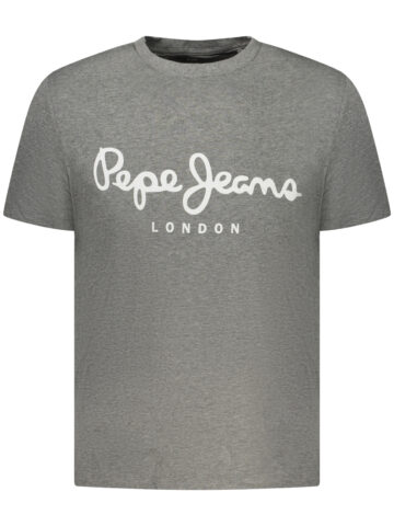 PEPE JEANS PÁNSKÉ TRIČKO S KRÁTKÝM RUKÁVEM ŠEDÉ