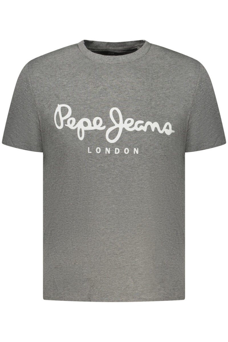 PEPE JEANS PÁNSKÉ TRIČKO S KRÁTKÝM RUKÁVEM ŠEDÉ