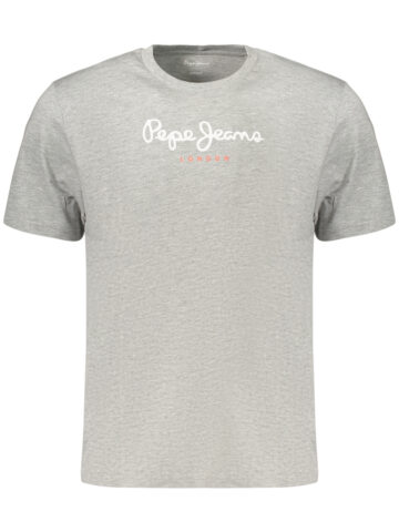 PEPE JEANS PÁNSKÉ TRIČKO S KRÁTKÝM RUKÁVEM ŠEDÉ