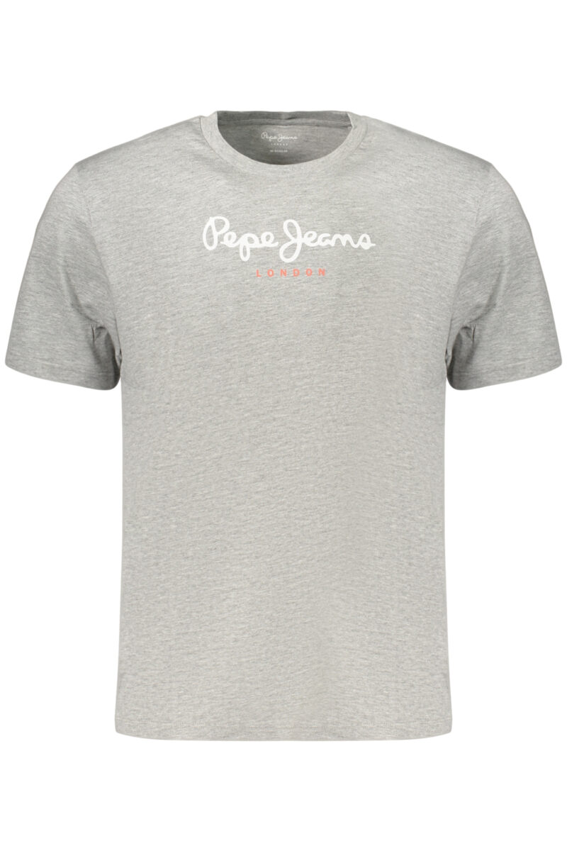 PEPE JEANS PÁNSKÉ TRIČKO S KRÁTKÝM RUKÁVEM ŠEDÉ