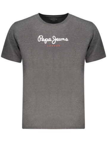 PEPE JEANS PÁNSKÉ TRIČKO S KRÁTKÝM RUKÁVEM ŠEDÉ