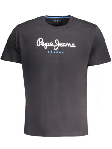 PEPE JEANS PÁNSKÉ TRIČKO S KRÁTKÝM RUKÁVEM ČERNÉ