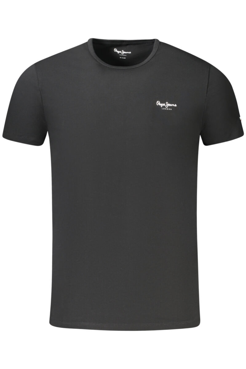 PEPE JEANS PÁNSKÉ TRIČKO S KRÁTKÝM RUKÁVEM ČERNÉ