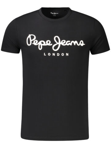 PEPE JEANS PÁNSKÉ ČERNÉ TRIČKO S KRÁTKÝM RUKÁVEM