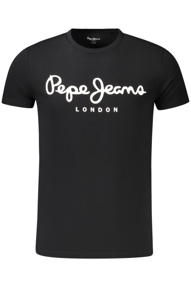PEPE JEANS PÁNSKÉ ČERNÉ TRIČKO S KRÁTKÝM RUKÁVEM