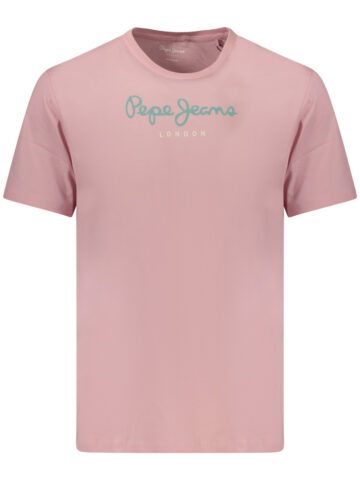 PEPE JEANS PÁNSKÉ TRIČKO S KRÁTKÝM RUKÁVEM RŮŽOVÉ