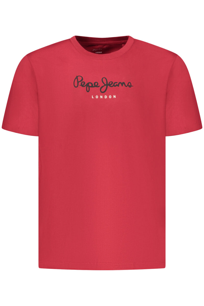 PEPE JEANS PÁNSKÉ TRIČKO S KRÁTKÝM RUKÁVEM ČERVENÉ