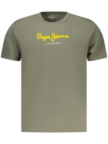 PEPE JEANS PÁNSKÉ TRIČKO S KRÁTKÝM RUKÁVEM ZELENÉ