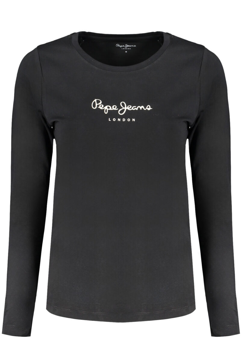 PEPE JEANS DÁMSKÉ TRIČKO S DLUHÝM RUKÁVEM ČERNÉ