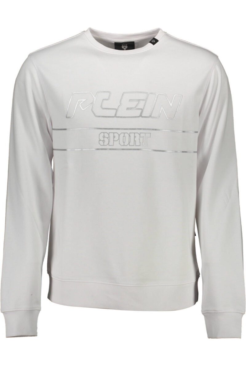 PLEIN SPORT SWEATSHIRT WITHOUT ZIP MAN WHITE FIPS210_BIANCO_01-WHITE